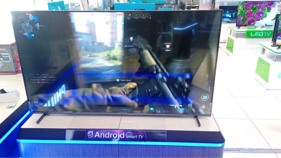 PHILIPS UHD LED ANDROID TV (Category: TV) located in Quezon City. Submitted by maryann5721 (Listing ID 1253780448, Image 2). Description: PHILIPS UHD ANDROID TV 70PUD7906 SRP 66,695 CASH 56,000 WITH FREE BRACKET AND SOUNDBAR 65PUD7906 SRP 58,995 Cash: 43,200 with free bracket and soundbar 55PUD7906 SRP 44,495 Cash: 33,000 with free bracket 50PUD7906 SRP 35,995 Cash: 29,900 with bracket 55PUD7406 SRP 37,595 Cash: 26,400 with bracket 50PUD7406 SRP 