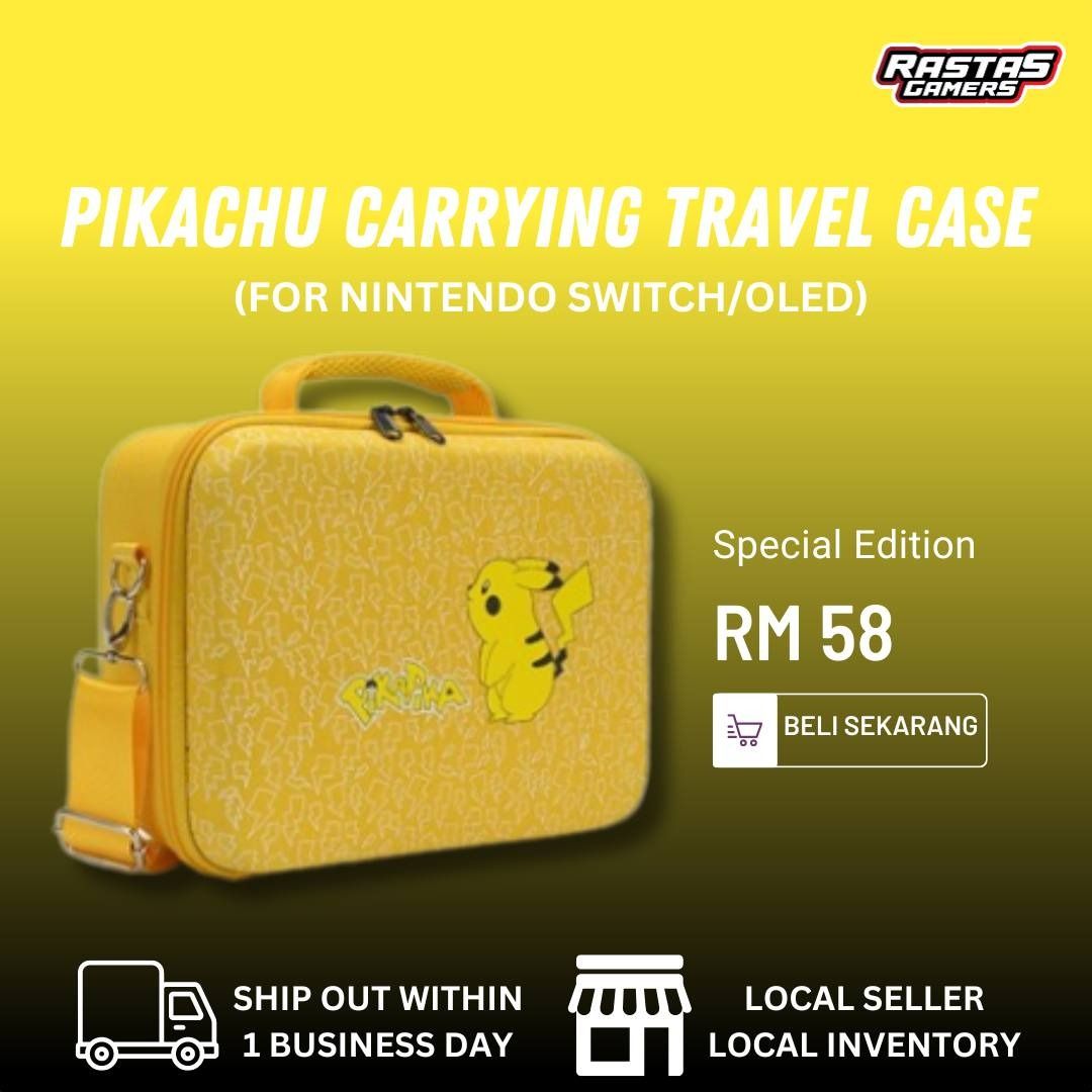 Pikachu switch bag on sale