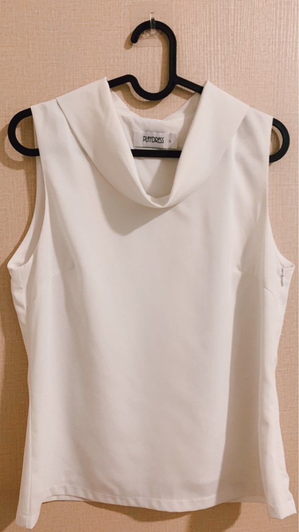 White dressy sleeveless top top