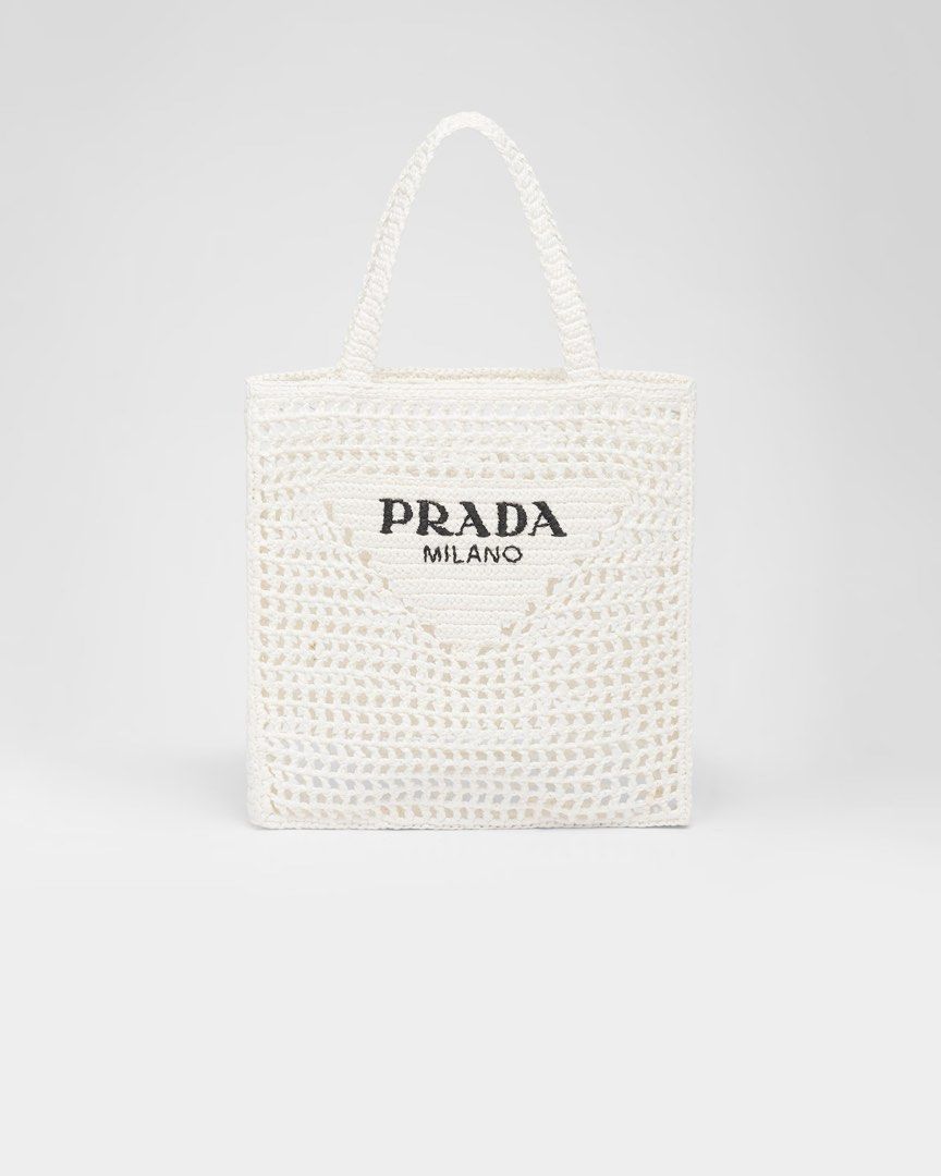 Prada crochet tote bag, Women's Fashion, Bags & Wallets, Tote Bags on