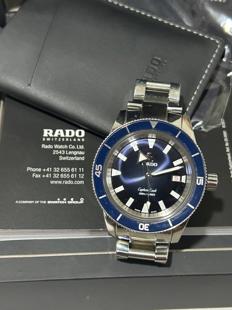 Rado Captain Cook Blue dial Automatic Watch Luxury Watches on