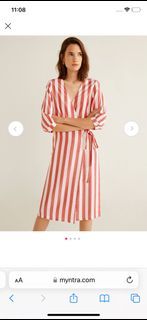 Red stripe dress
