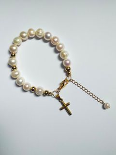 Rosary Pearl Bracelet