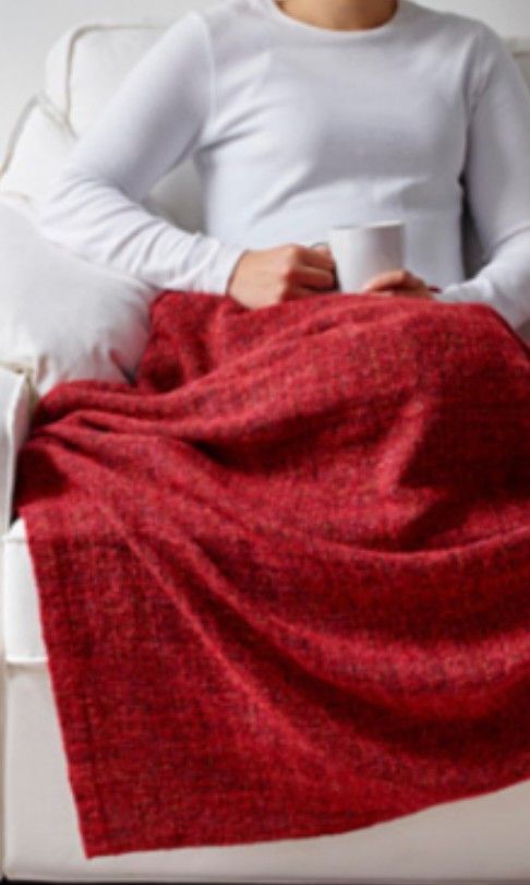 Sale IKEA GURLI cozy soft maroon throw