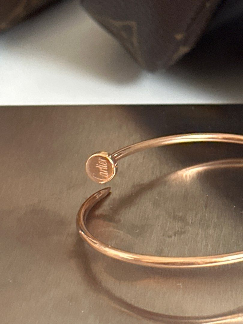 Selling low 18k Saudi Gold Cartier Nail rosegold Bangle Men s Fashion Watches Accessories Jewelry on Carousell