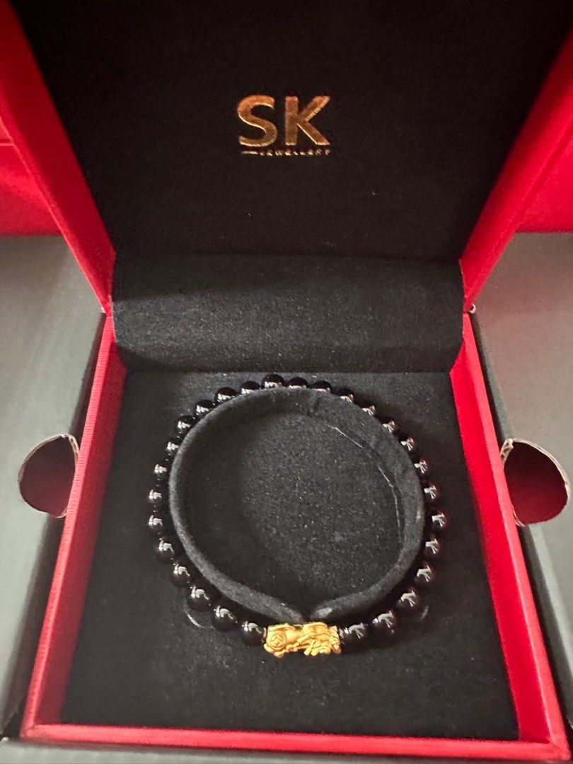 SK Jewellery 999 Pure Gold Abundance Pixiu Bracelet Men s Fashion