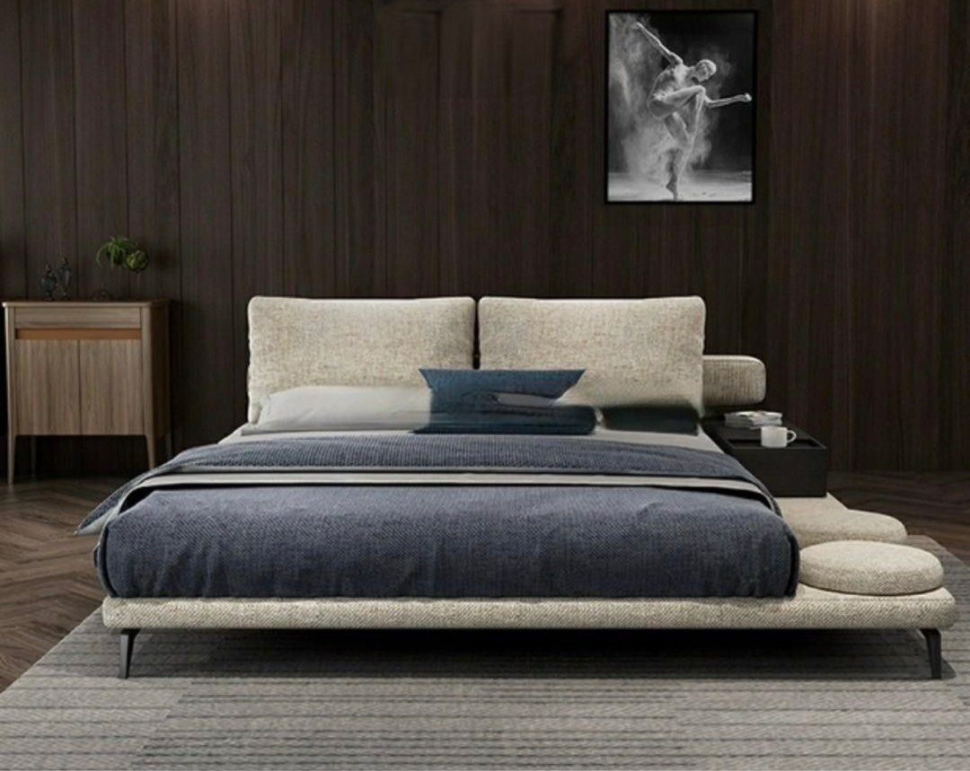 SKINT Modern Japandi Platform Bed, Furniture & Home Living, Furniture