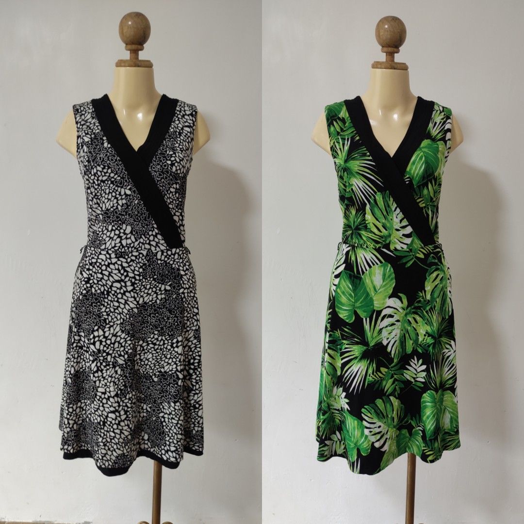 S M White House Black Market Reversible Dress Women s Fashion