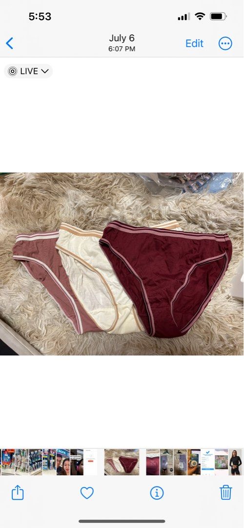 Soen Hi Cut Bikini Pack of 3 (XL), Women's Fashion, Undergarments