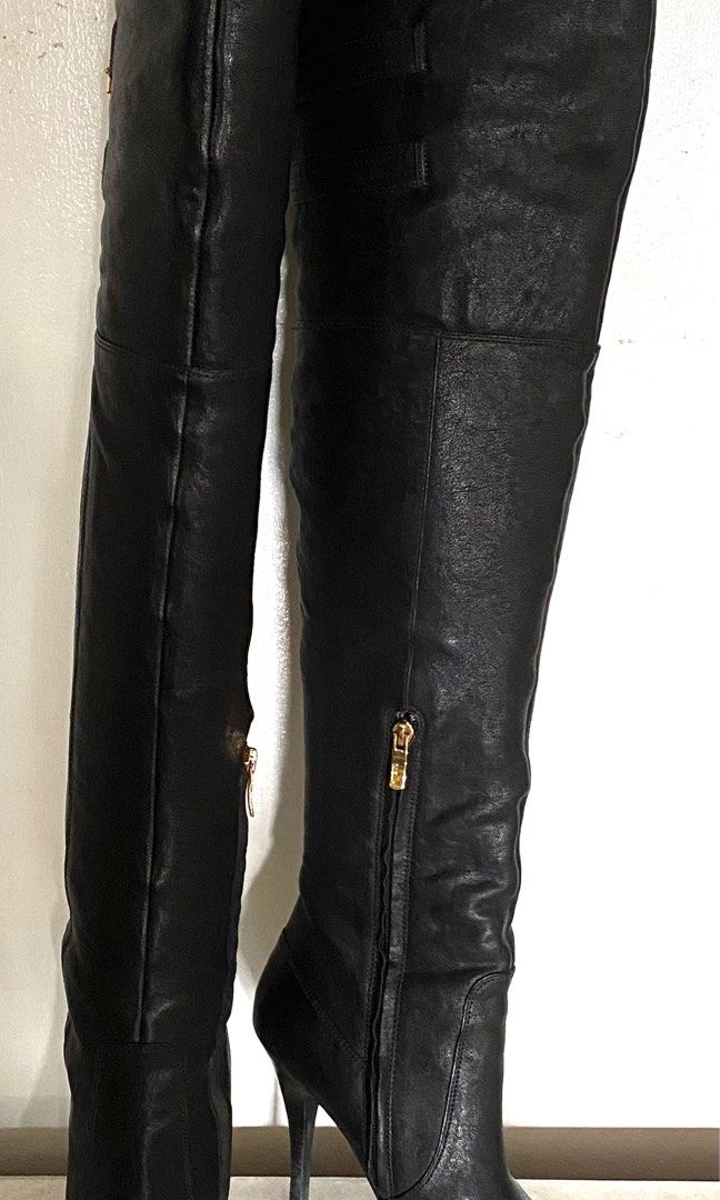 Bottes Stella Luna Cuir Noir – Pointure 37.5 EU – Occasion Très Bon État – Italie
