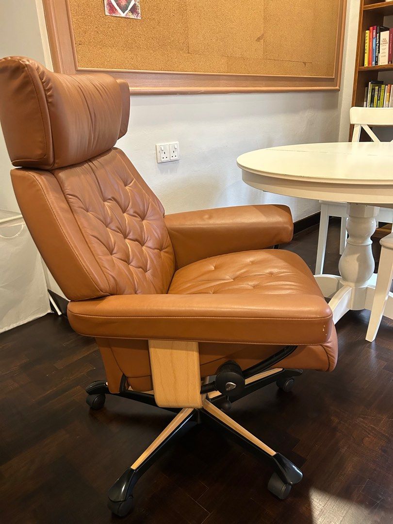 Stressless home office chair, Furniture & Home Living, Furniture