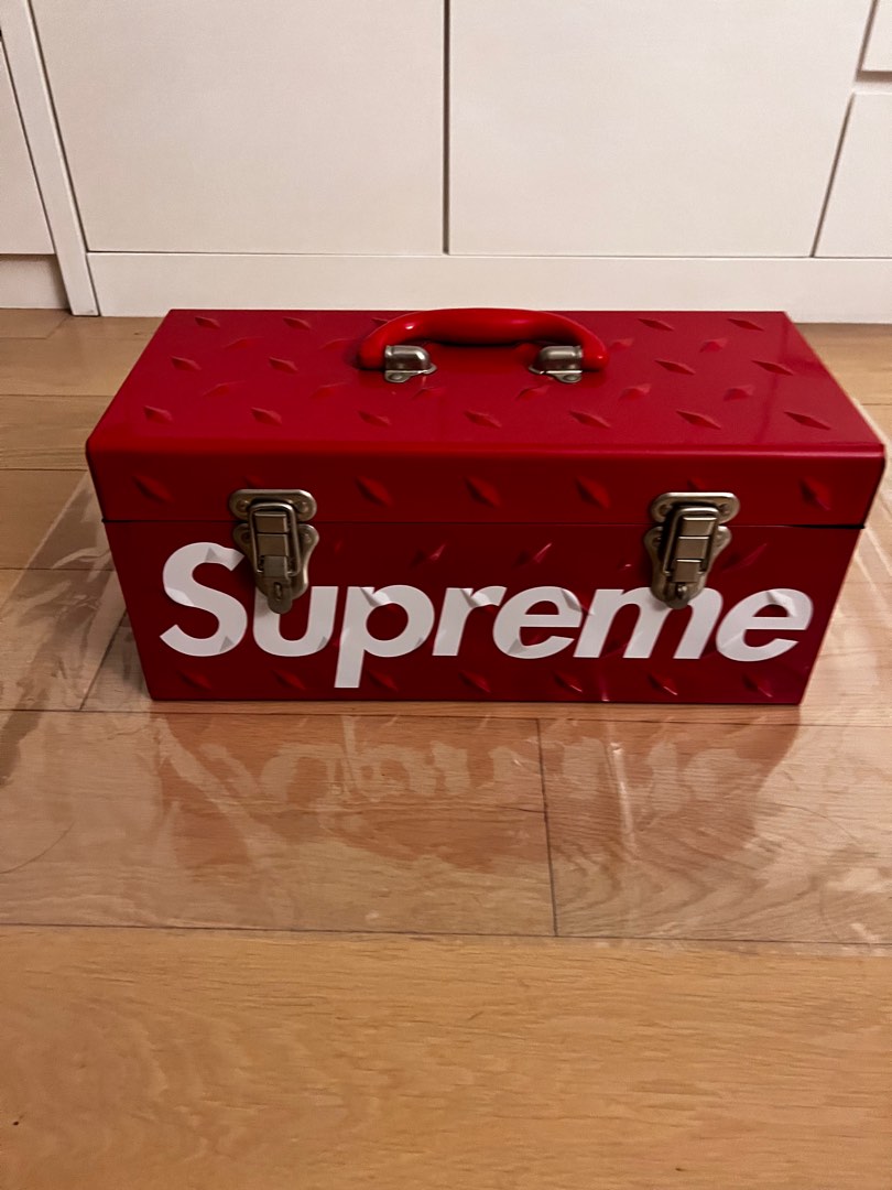 Supreme Diamond Plate Tool Box Red 工具箱, 興趣及遊戲, 收藏品及