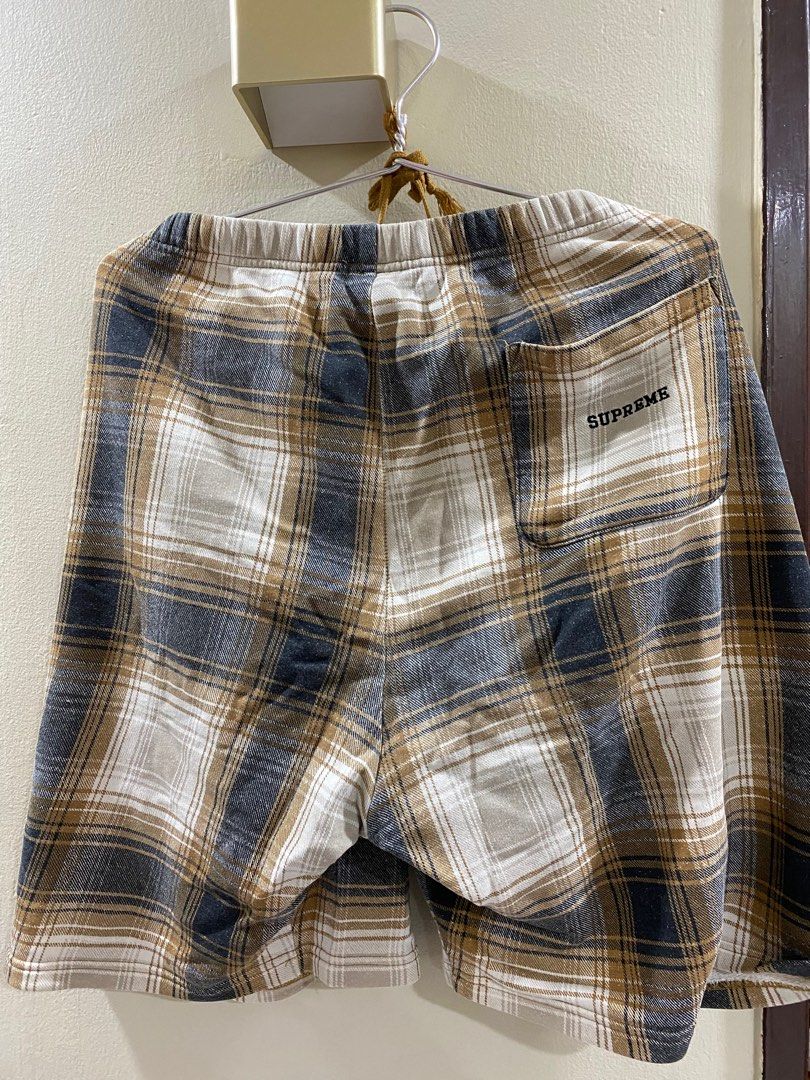 Supreme nike top plaid shorts