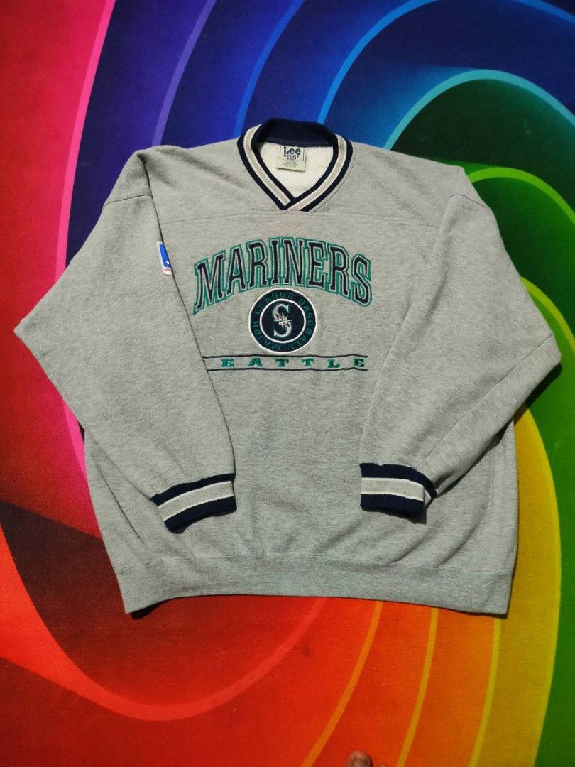 Sweatshirt Lee Collab Mlb X Mariners Seattle Men s Fashion Tops Sets Sleep and Loungewear on Carousell