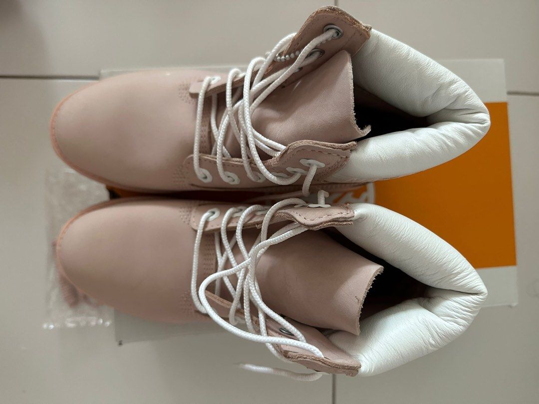 White nubuck timberland boots clearance