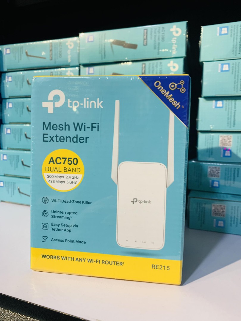 ⭐TP-Link RE215 AC750 Dual Band Mesh Wi-Fi Extender, Computers & Tech, Parts  & Accessories, Networking on Carousell