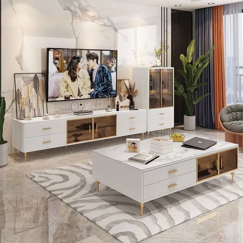 TV Console Light luxury TV cabinet Free Delivery Furniture