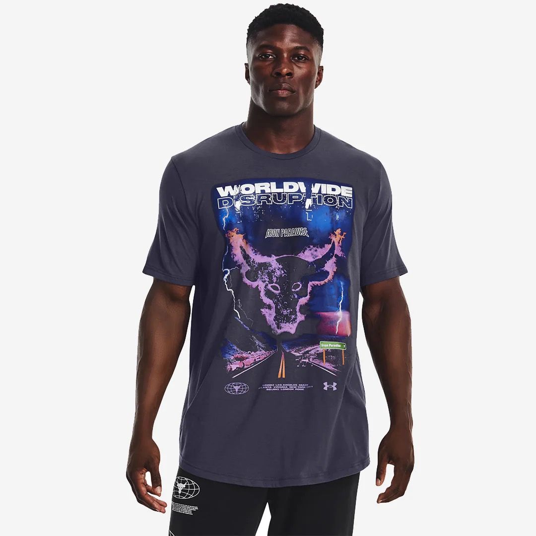 Under armour t shirts purple men online