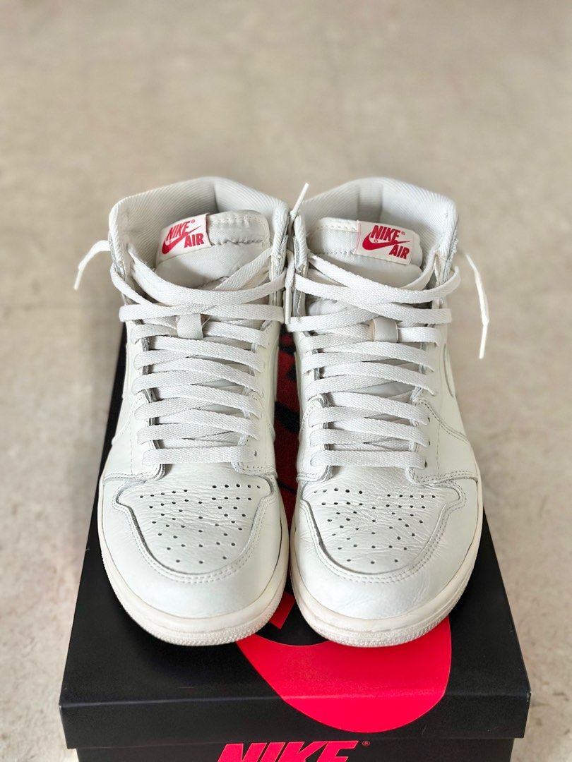 US8 Air Jordan 1 High Sail Men s Fashion Footwear Sneakers on