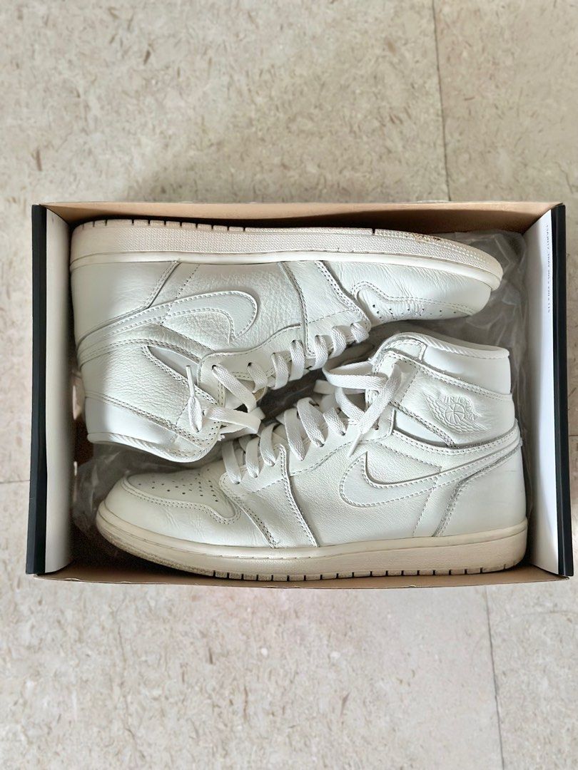 Air jordan 1 on sale pure platinum desert sand