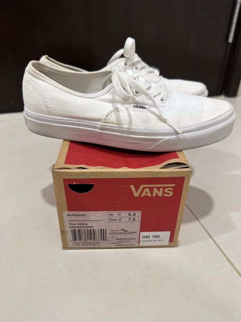 Vans authentic hotsell true to size