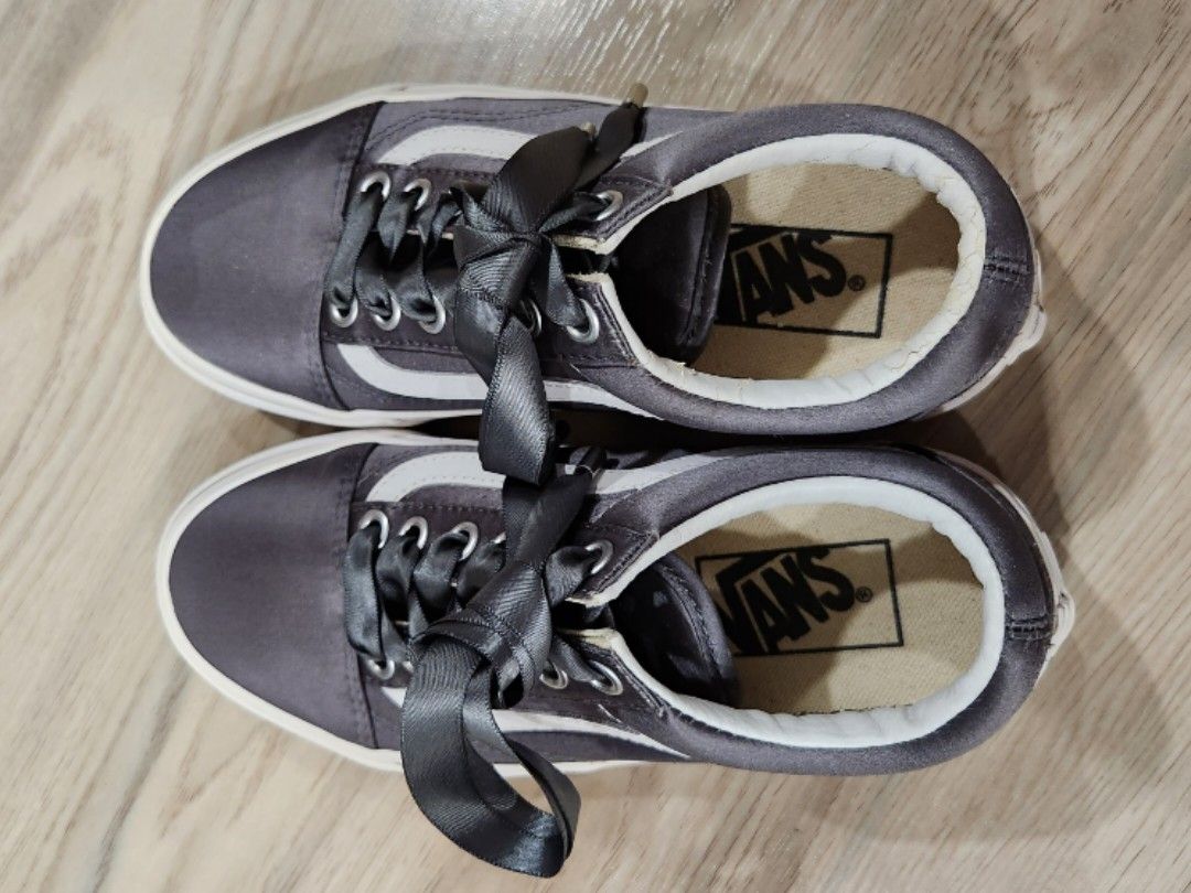 Womens grey on sale vans shoes
