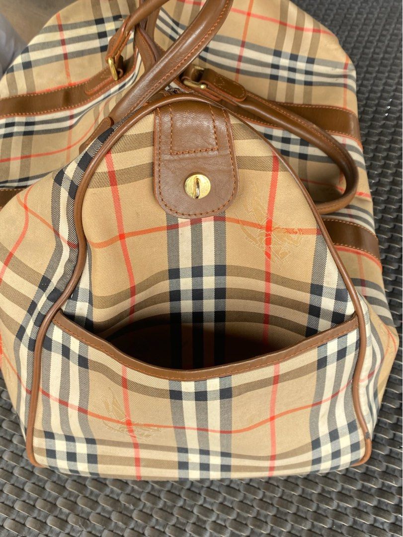 Vintage burberry duffle bag hot sale