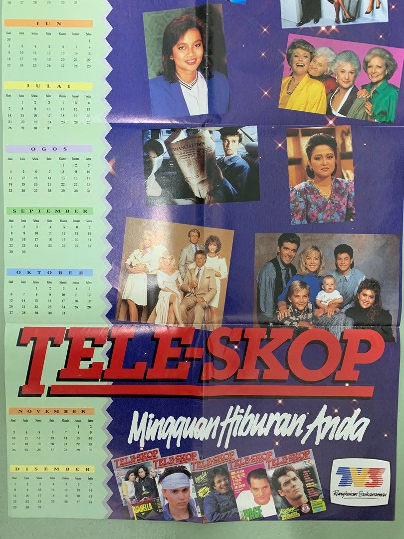 Vintage Kalender teleskop 1991 Hobbies Toys Collectibles
