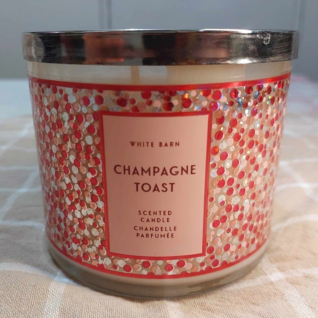 WHITE BARN CHAMPAGNE TOAST CANDLE, Furniture & Home Living, Home