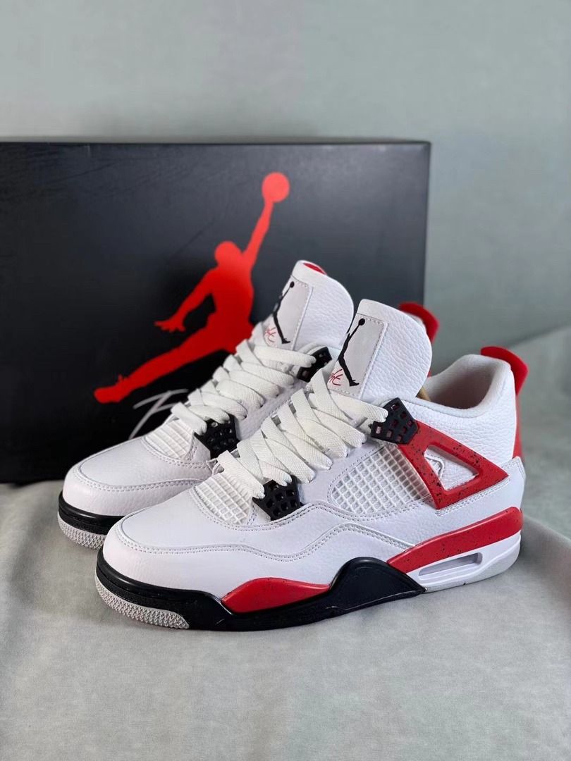 White Black Red Jordan Air Jordan 4
