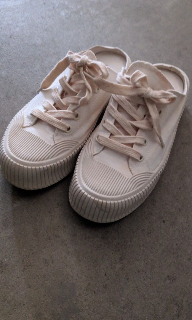 White canvas slip best sale on