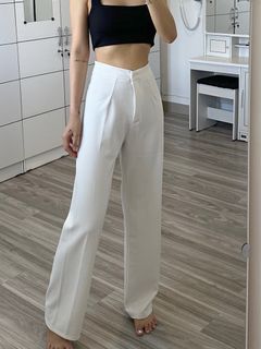 White Pants / White Culottes / Celana Kulot Highwaist