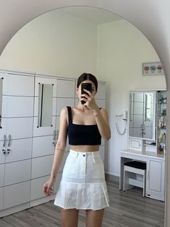 White Skirt / Korean Skirt / Golf Skirt / Rok Mini / Mini Skirt