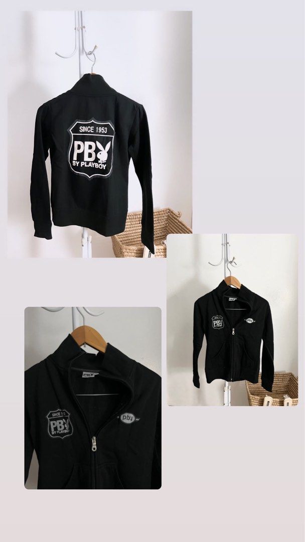 y2k playboy jacket vintage (Category: Coats, Jackets and Outerwear) located in Quezon City. Submitted by sereign (Listing ID 1253810236, Image 1). Description: -what you see is what you get -very y2k -just pair it with sando and medjo izip mo yung jacket + low waist pants and heels/sandals +++ don’t forget ur baguette bag nd u’re ready to go! 🛍️ .