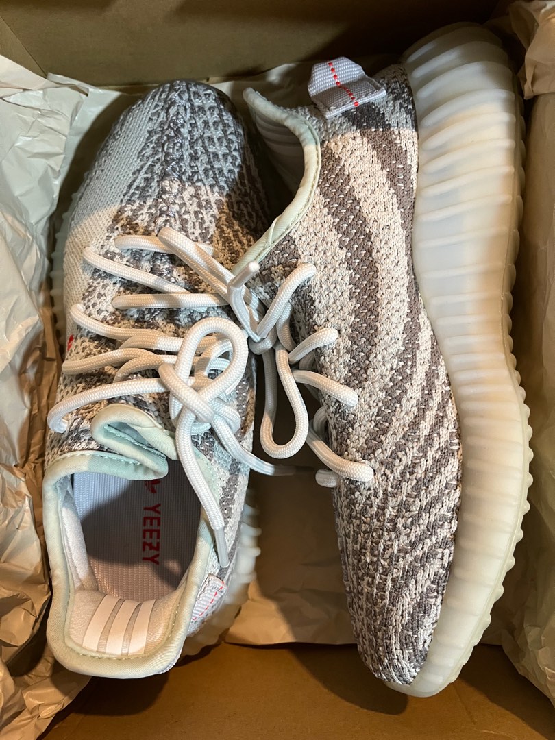 Yeezy boost 350 v2 zebra blue tint outlet