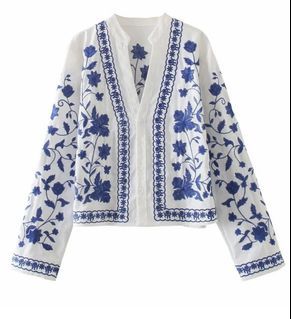 Zara embroidered jacket