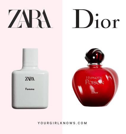 ZARA FEMME Perfume DUPES DIOR POISON 1X90ML, Beauty & Personal