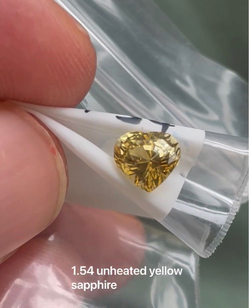 Unheated online yellow sapphire