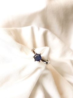 天然藍寶石1.55ct銀925戒指size12hk.64205751829251110
