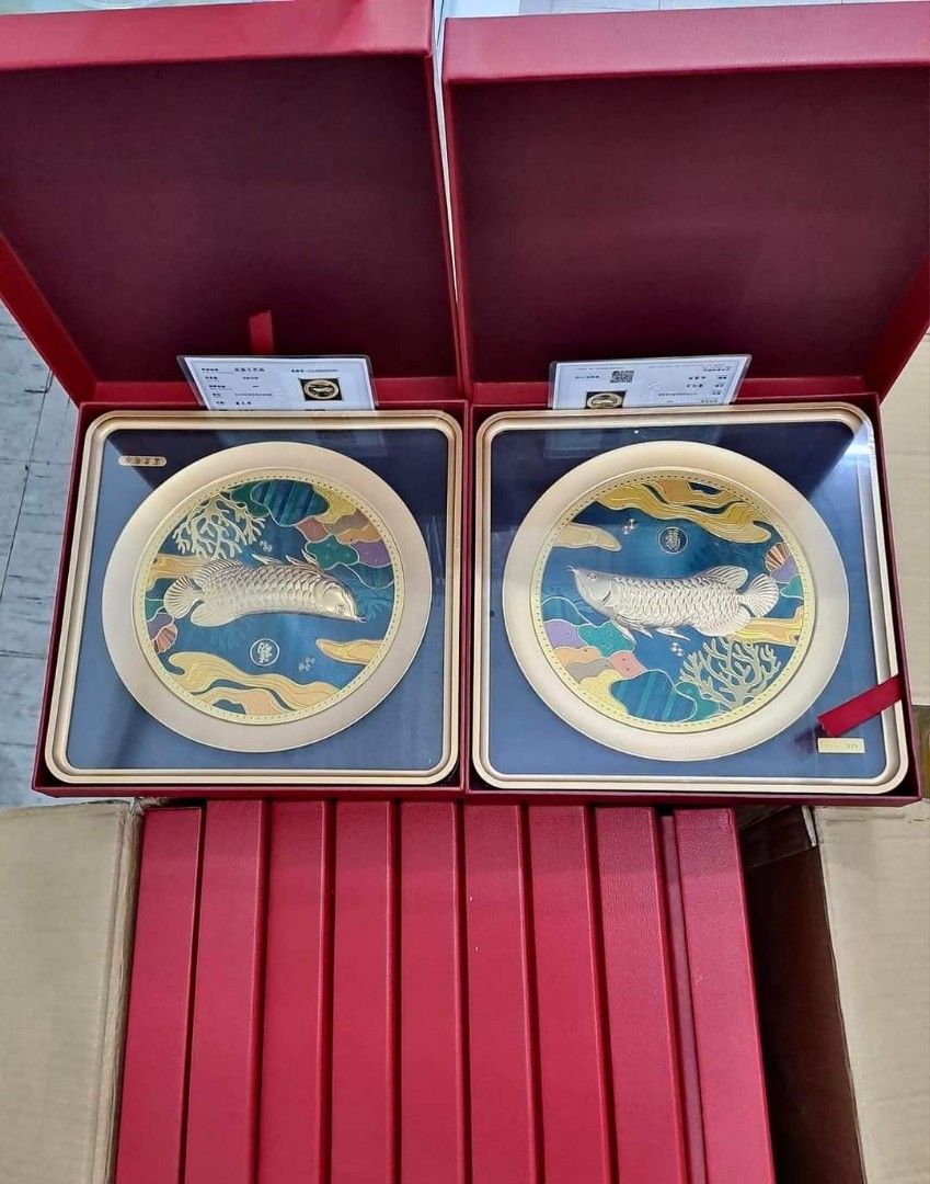 24K Foil Koi Fish frame “The Koi fish is the Eastern symbol of