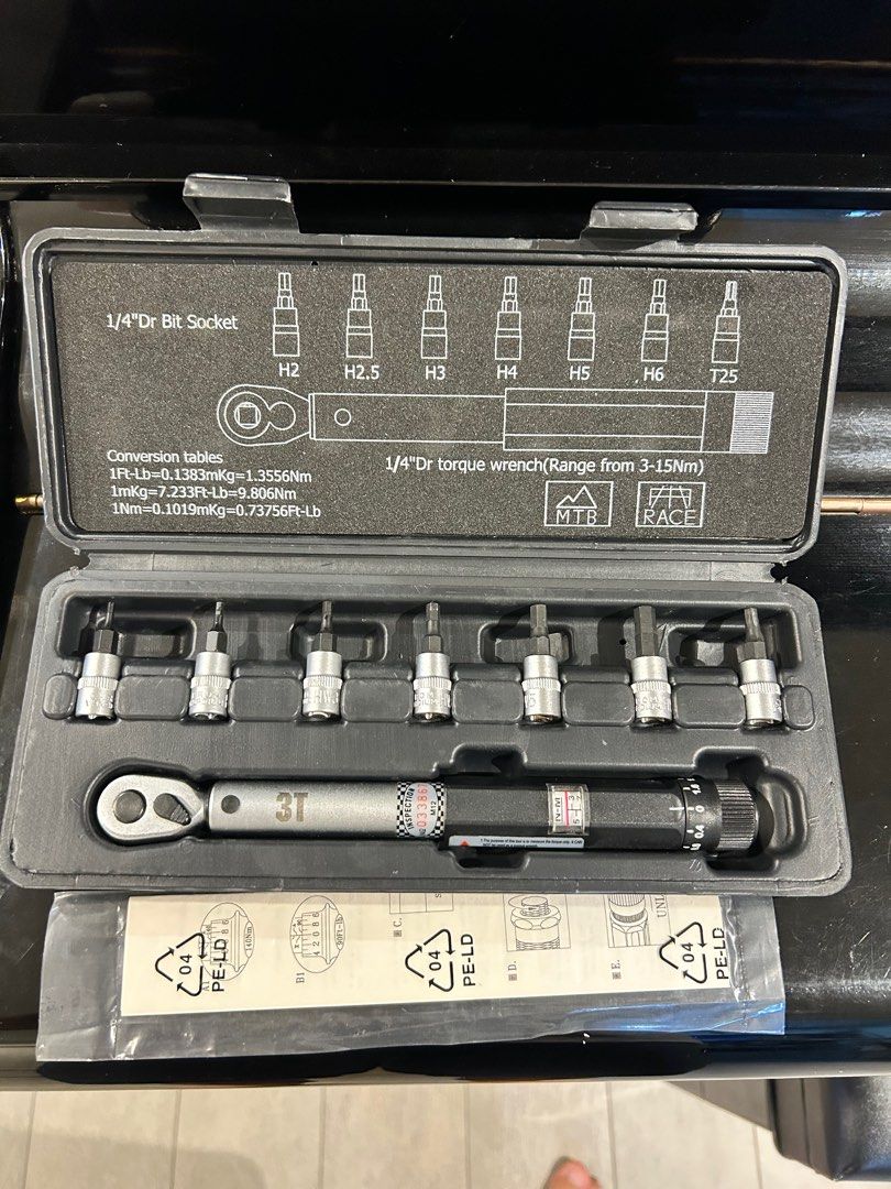3T torque wrench used once Sports Equipment Bicycles Parts