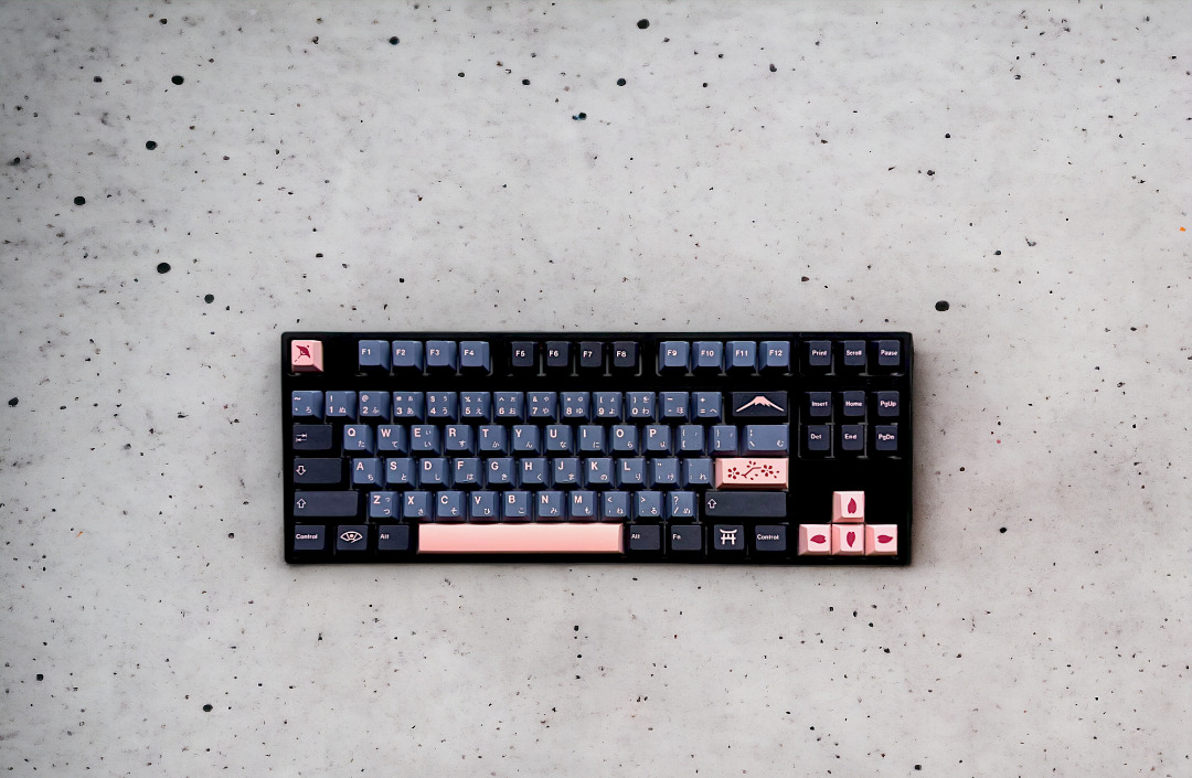 80% TKL Custom Mechanical Keyboard (NightSakura0101) - Fully Modded ...