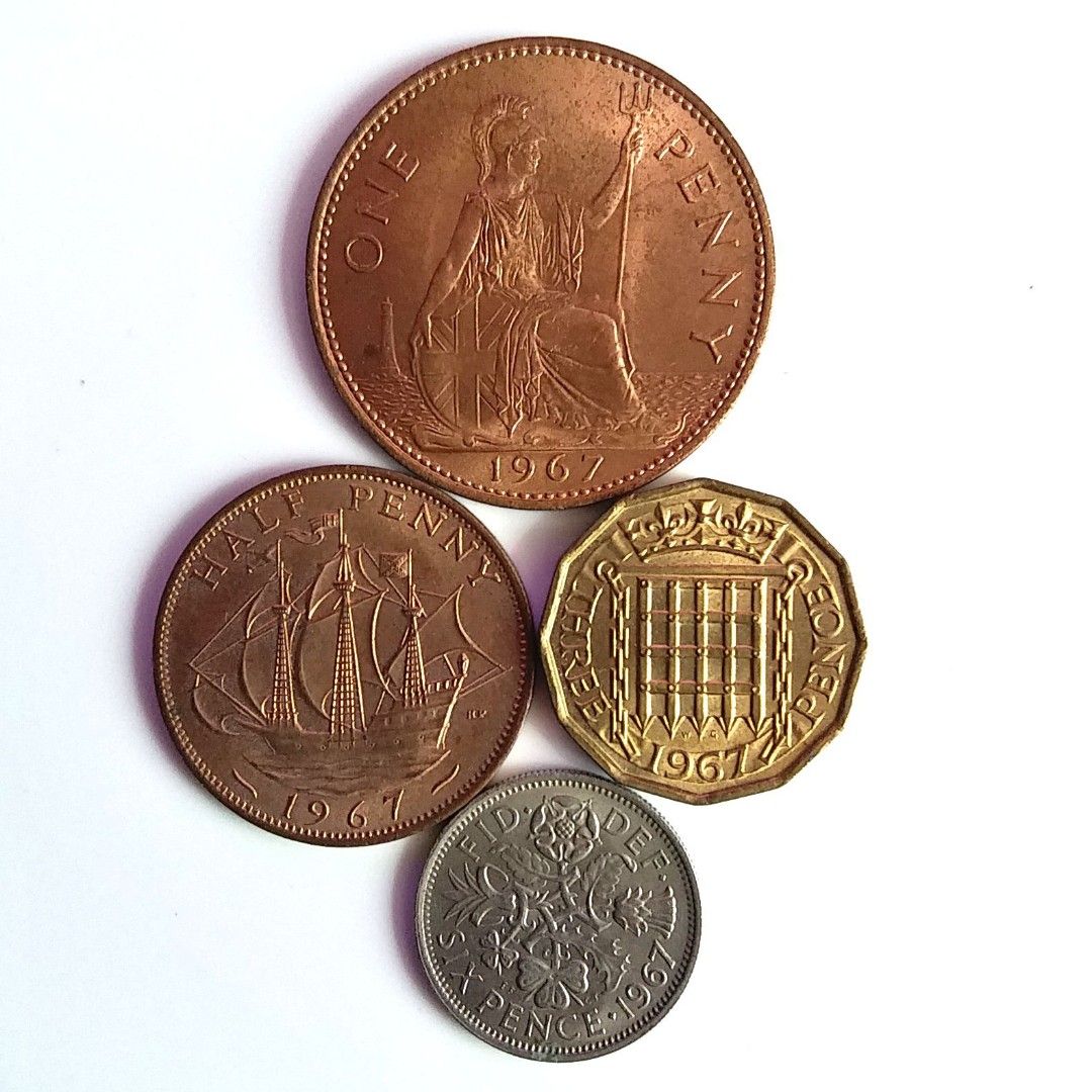 英國(伊利沙伯二世時期)錢幣(舊英鎊)> 1967 UK QEII 