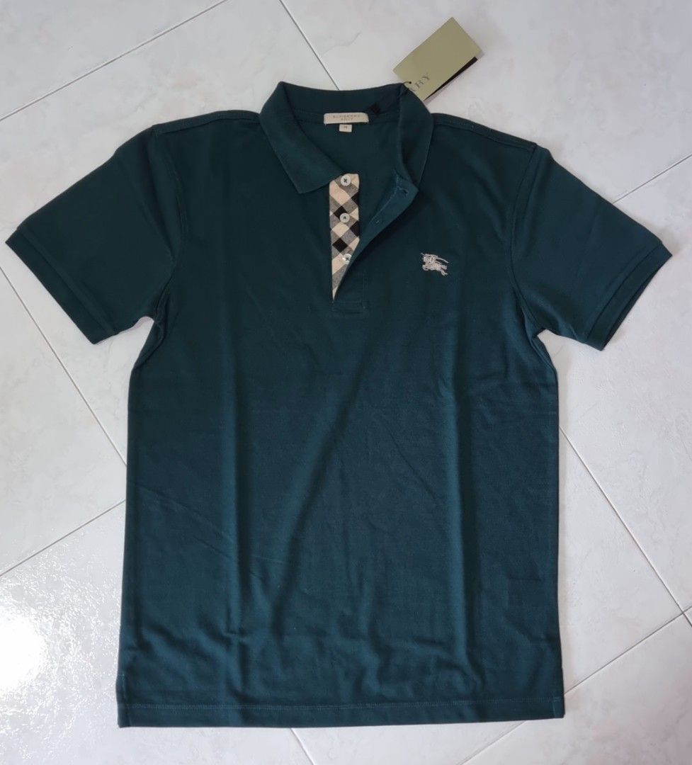 BNWT Burberry Brit Green Polo Shirt Men s Fashion Tops Sets
