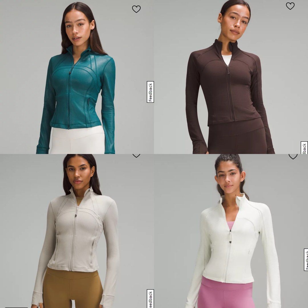 🇦🇺 Lululemon Cropped Define Jacket Ribbed, Women's Fashion