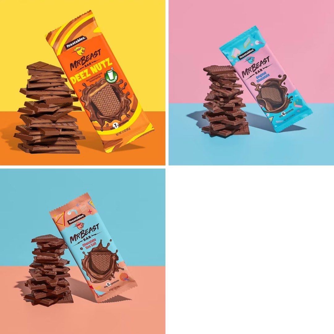 🇦🇺 Mr Beast Feastables Chocolate 60g, Food & Drinks, Local Eats on  Carousell