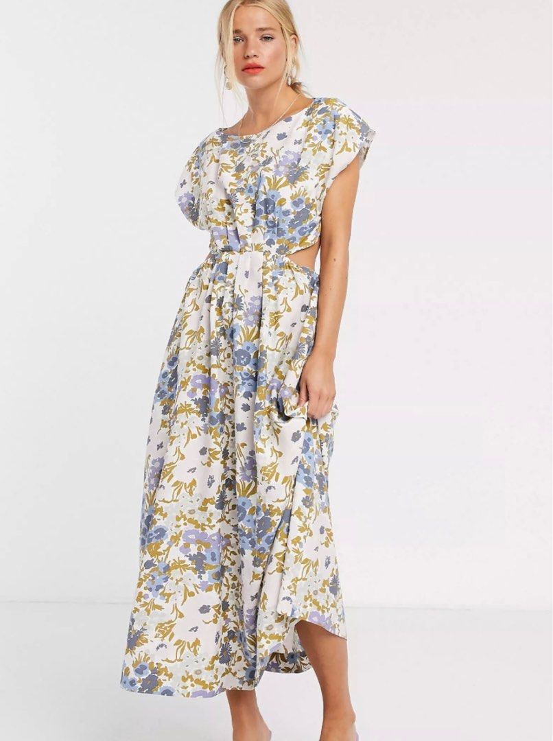 Other stories floral new arrivals print midi dress