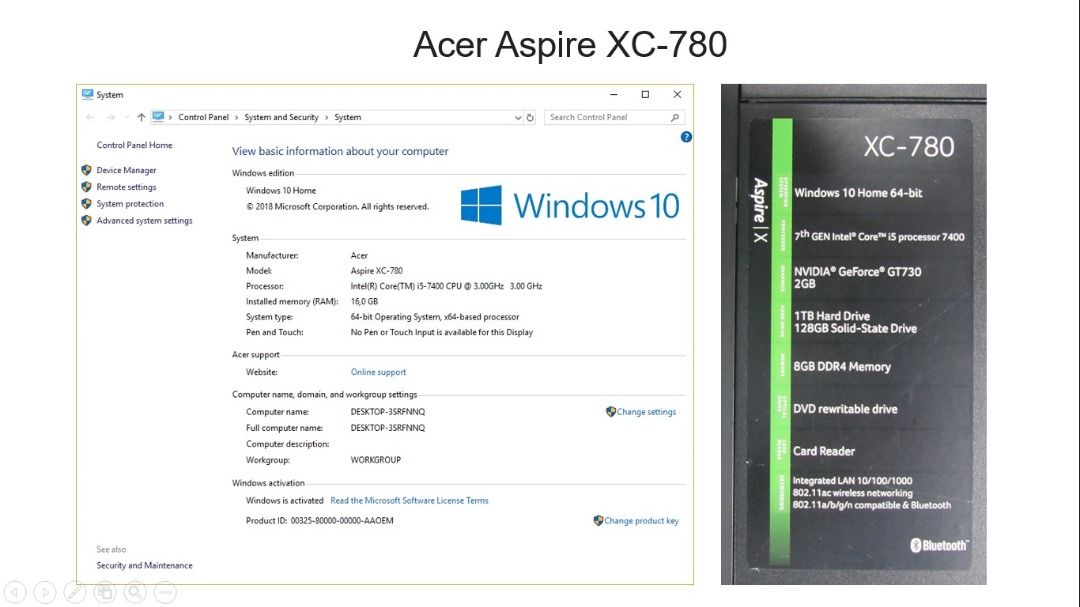 OFFTEK 4Go Mémoire RAM de Remplacement pour Acer