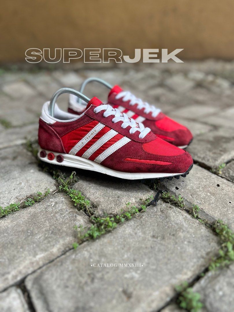 Sepatu adidas la trainer merah top