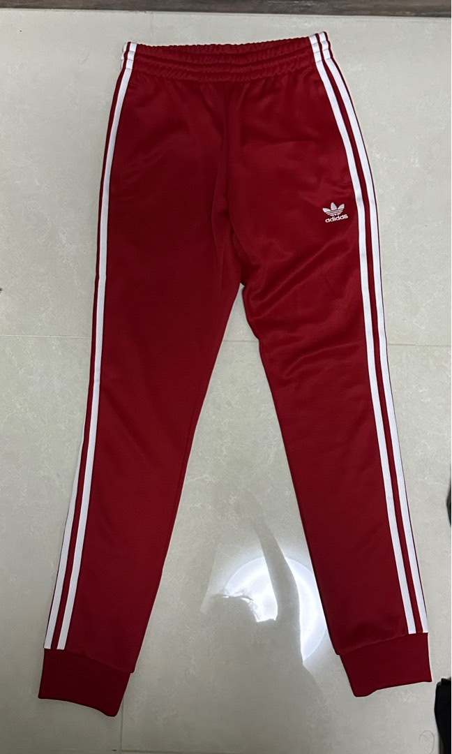 Red sweatpants adidas cheap